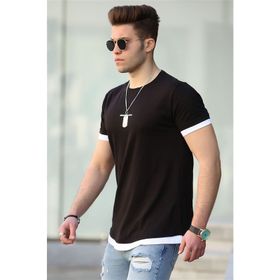 Madmext 4459 Basic Siyah Erkek T-Shirt