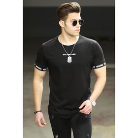 Madmext 4461 Siyah Erkek T-shirt
