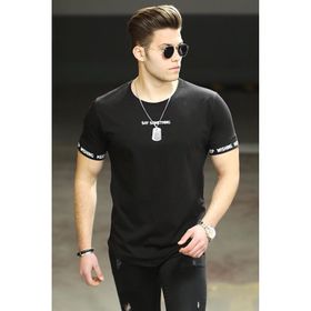 Madmext 4461 Siyah Erkek T-shirt