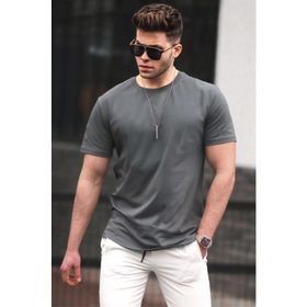 Madmext 4465 Füme Erkek T-shirt