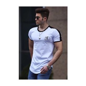 Madmext 4472 Beyaz Erkek Tişört