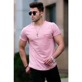 Madmext 4474 Pudra Erkek T-Shirt