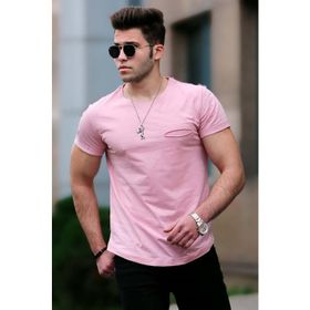 Madmext 4474 Pudra Erkek T-Shirt