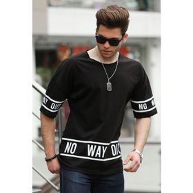 Madmext 4483 Siyah Erkek T-shirt