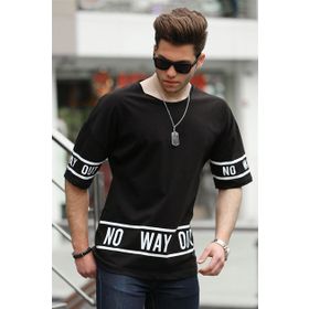 Madmext 4483 Siyah Erkek T-shirt