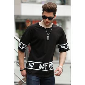 Madmext 4483 Siyah Erkek T-shirt
