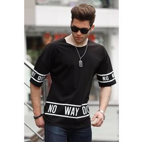 Madmext 4483 Siyah Erkek T-shirt