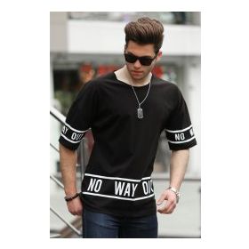 Madmext 4483 Siyah Erkek T-shirt
