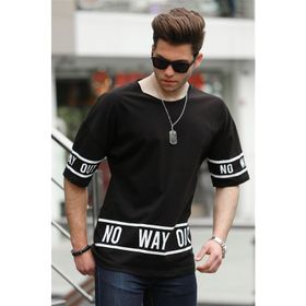 Madmext 4483 Siyah Erkek T-shirt