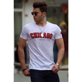 Madmext 4485 Beyaz Erkek T-shirt