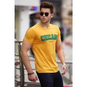 Madmext 4485 Sarı Erkek T-shirt