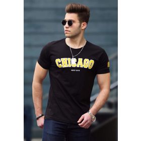 Madmext 4485 Siyah Erkek T-shirt