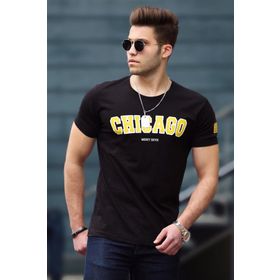 Madmext 4485 Siyah Erkek T-shirt