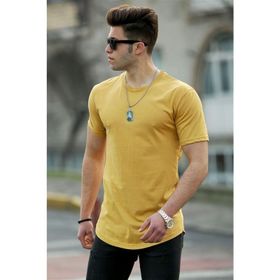 Madmext 4500 Basic Sarı Erkek T-shirt