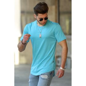 Madmext 4500 Mavi Basic Erkek T-shirt