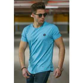 Madmext 4505 Mavi Erkek T-shirt