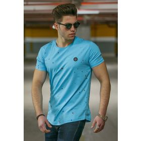 Madmext 4505 Mavi Erkek T-shirt