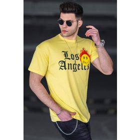 Madmext 4513 Sarı Erkek T-shirt