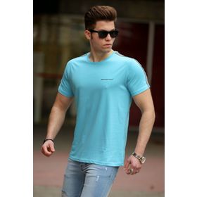 Madmext 4513 Turkuaz Erkek T-shirt