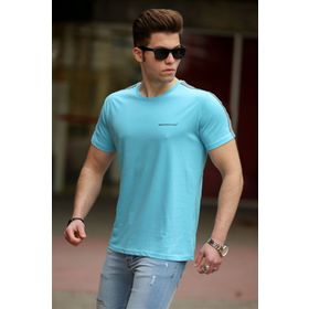 Madmext 4513 Turkuaz Erkek T-shirt