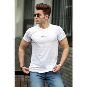Madmext 4516 Beyaz Erkek T-shirt