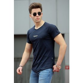 Madmext 4516 Lacivert Erkek T-shirt