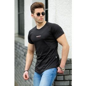 Madmext 4516 Siyah Erkek T-shirt