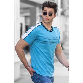 Madmext 4530 Turkuaz Erkek T-shirt