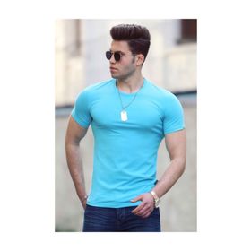 Madmext 4552 Mavi Erkek T-shirt