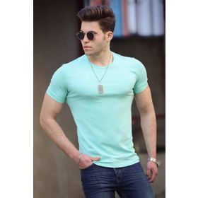 Madmext 4552 Turkuaz Erkek T-shirt