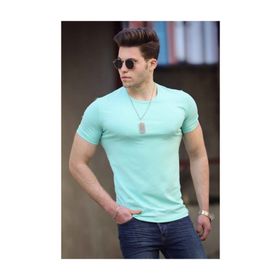 Madmext 4552 Turkuaz Erkek T-shirt