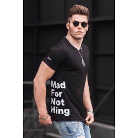 Madmext 4553 Siyah Baskılı Erkek T-shirt