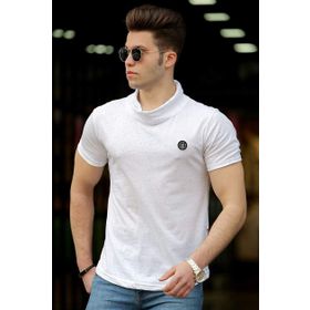 Madmext 4554 Beyaz Erkek T-shirt
