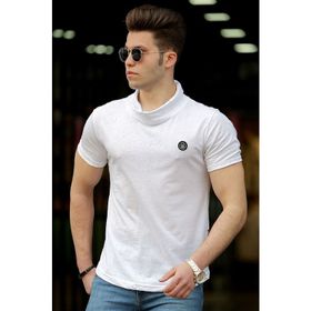 Madmext 4554 Beyaz Erkek T-shirt