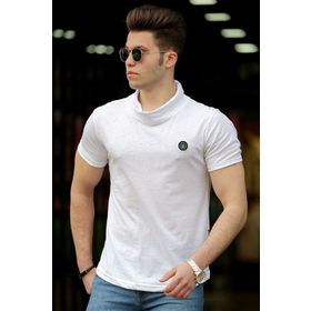 Madmext 4554 Beyaz Erkek T-shirt