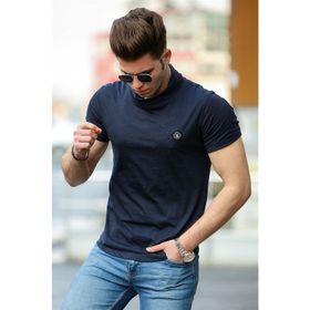 Madmext 4554 Lacivert Erkek T-shirt