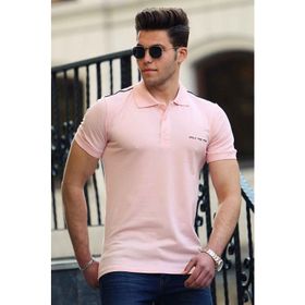 Madmext 4558 Pudra Polo Yaka Erkek T-shirt