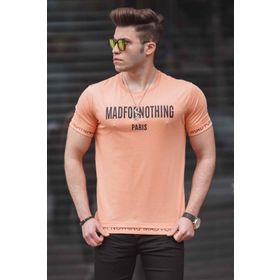 Madmext 4588 Turuncu Erkek T-shirt