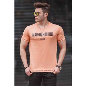 Madmext 4588 Turuncu Erkek T-shirt