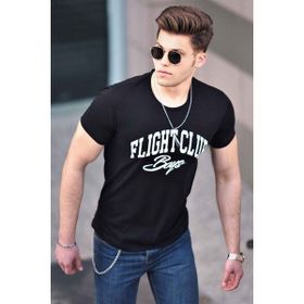 Madmext 4591 Baskılı Siyah Erkek T-shirt