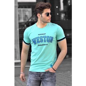 Madmext 4593 Turkuaz Erkek T-shirt