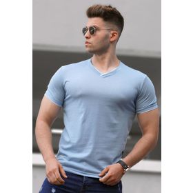 Madmext 4598 Basic V Yaka Erkek T-shirt