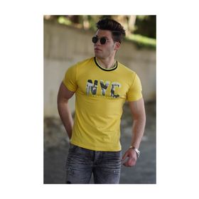 Madmext 4606 Sarı Erkek T-shirt