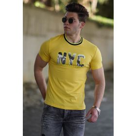 Madmext 4606 Sarı Erkek T-shirt