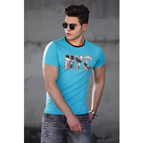 Madmext 4606 Turkuaz Erkek T-shirt