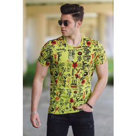 Madmext 4626-1 Turkuaz Erkek Tişört