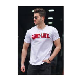 Madmext 4630 Beyaz Erkek T-shirt