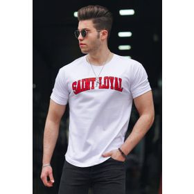 Madmext 4630 Beyaz Erkek T-shirt