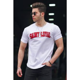 Madmext 4630 Beyaz Erkek T-shirt
