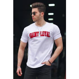 Madmext 4630 Beyaz Erkek T-shirt